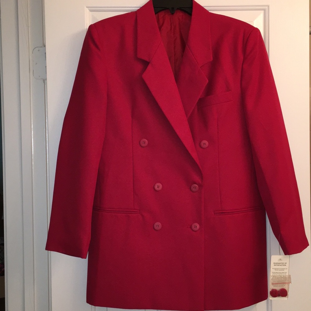 Red Pea Coat